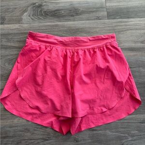 Lululemon Fast and Free Reflective High Rise Running Shorts Lip Gloss